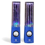 SoundSOUL Water Dancing Speakers Fountain Speakers LED Light Show Speakers (Dual 3W Speakers, 5 Colored LED Lights... N14