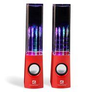 SoundSOUL Water Dancing Speakers Fountain Speakers LED Light Show Speakers (Dual 3W Speakers, 5 Colored LED Lights... N18
