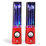 SoundSOUL Water Dancing Speakers Fountain Speakers LED Light Show Speakers (Dual 3W Speakers, 5 Colored LED Lights... N19