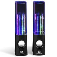 SoundSOUL Water Dancing Speakers Fountain Speakers LED Light Show Speakers (Dual 3W Speakers, 5 Colored LED Lights... N24
