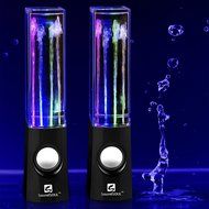 SoundSOUL Water Dancing Speakers Fountain Speakers LED Light Show Speakers (Dual 3W Speakers, 5 Colored LED Lights... N25
