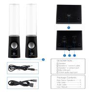 SoundSOUL Water Dancing Speakers Fountain Speakers LED Light Show Speakers (Dual 3W Speakers, 5 Colored LED Lights... N27