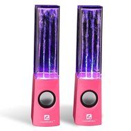 SoundSOUL Water Dancing Speakers Fountain Speakers LED Light Show Speakers (Dual 3W Speakers, 5 Colored LED Lights... N36