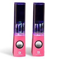 SoundSOUL Water Dancing Speakers Fountain Speakers LED Light Show Speakers (Dual 3W Speakers, 5 Colored LED Lights... N37