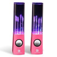 SoundSOUL Water Dancing Speakers Fountain Speakers LED Light Show Speakers (Dual 3W Speakers, 5 Colored LED Lights... N38