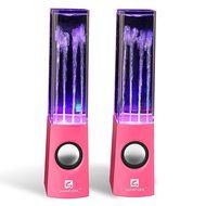 SoundSOUL Water Dancing Speakers Fountain Speakers LED Light Show Speakers (Dual 3W Speakers, 5 Colored LED Lights... N39