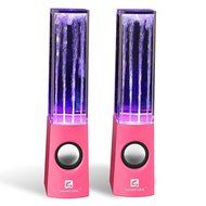SoundSOUL Water Dancing Speakers Fountain Speakers LED Light Show Speakers (Dual 3W Speakers, 5 Colored LED Lights... N40