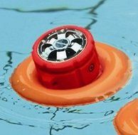 Azeca Distribution WS507-BL Waterproof Bluetooth Speaker with Pool Floaty Shower Wall Attachment and Carbineer... N2