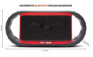 ECOXGEAR ECOXBT Rugged and Waterproof Wireless Bluetooth Speaker (Orange) N9