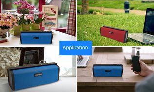 Mini Bluetooth Speakers, HLS S311 10W Dual-Driver Portable Wireless Stereo Outdoor Speaker with FM Radio, Micro... N4