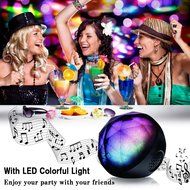 Bengoo Portable Wireless Bluetooth Speaker with LED Color Lights, Remote Control and TF Card Slot N3