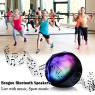 Bengoo Portable Wireless Bluetooth Speaker with LED Color Lights, Remote Control and TF Card Slot N5