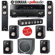 Polk Audio Signature S55 7.1 Home Theater System with Yamaha AVENTAGE RX-A860BL 7.2-Ch Network AV Receiver