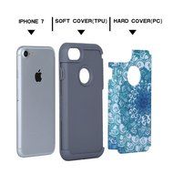 iPhone 7 Case,SAVYOU Flowers Series Dual Layer Case for iPhone 7 Armor Shield Shock Absorbent Hard PC Cover and... N30