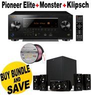 Pioneer Network AV Receiver Audio &amp; Video Component Receiver,Black (SC-LX801) + Klipsch HDT-600 Home Theater System...
