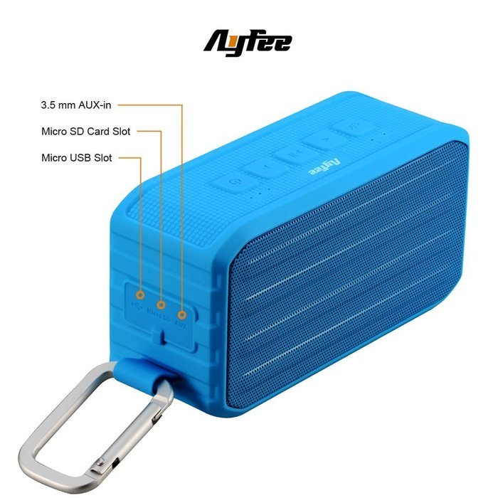 [Bluetooth Waterproof Speakers] Ayfee Wireless Bluetooth 4.0 Waterproof Outdoor / Shower Speaker, with 7W Powerful... N3