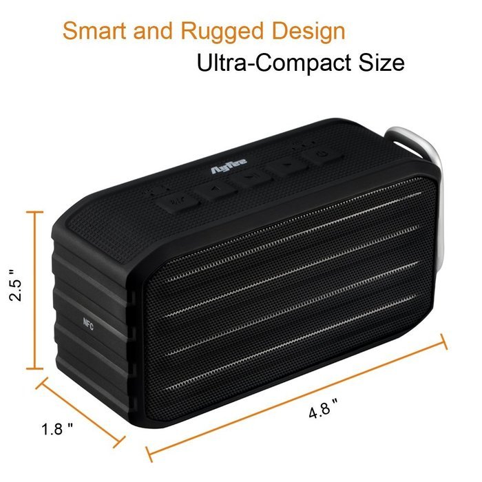 [Bluetooth Waterproof Speakers] Ayfee Wireless Bluetooth 4.0 Waterproof Outdoor / Shower Speaker, with 7W Powerful... N23