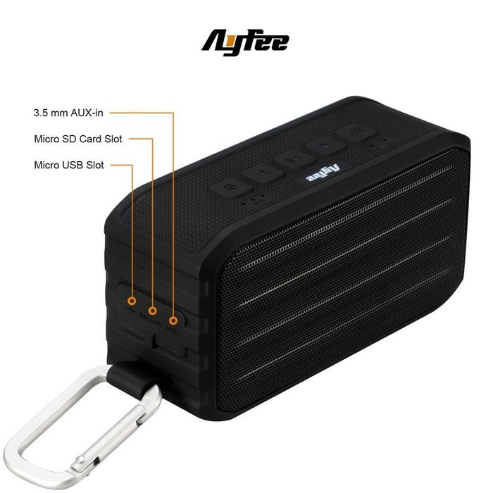 [Bluetooth Waterproof Speakers] Ayfee Wireless Bluetooth 4.0 Waterproof Outdoor / Shower Speaker, with 7W Powerful... N24
