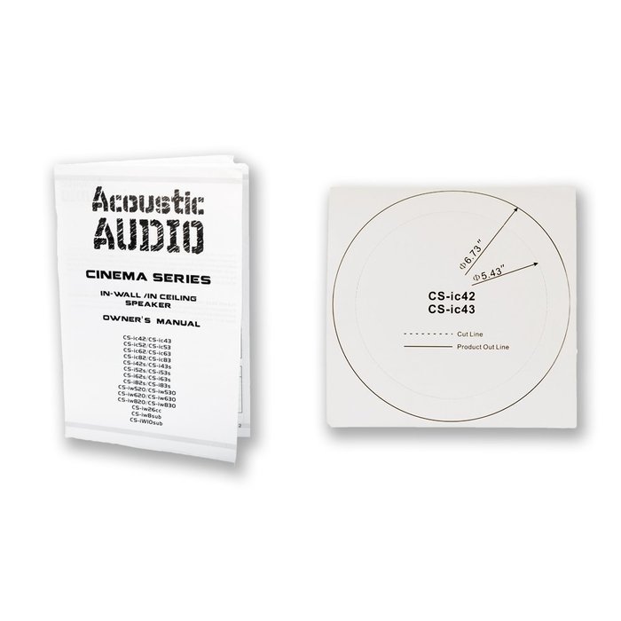 Acoustic Audio CS-IC42-3PR 150 Watt 4" 2-Way Home Theater In-Wall/Ceiling Speakers (3-Pair) N4