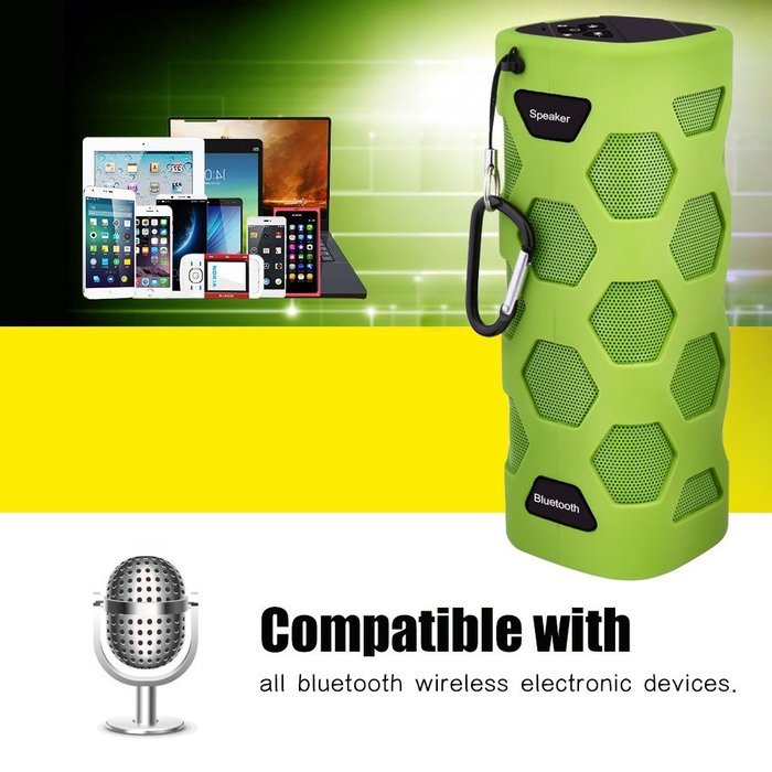 Ecandy Portable NFC Waterproof Super Bass Resonance Bluetooth Wireless Speaker With Power Bank Bluetooth CSR 4.0... N17