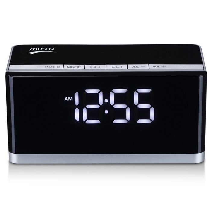 Portable Bluetooth Speaker + LED Night Light Lamp, with LED Display, Handsfree Speakerphone, Alarm Clock, Micro... N8