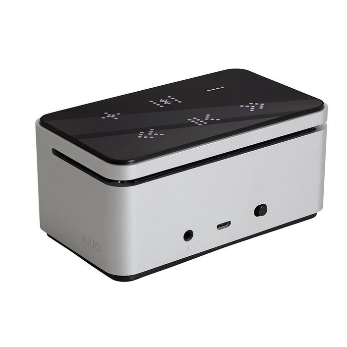 Azio OPAL Bluetooth Speaker with aptX, aluminum unibody, iOS Battery Indicator, Built-in mic, and Line-in. N2