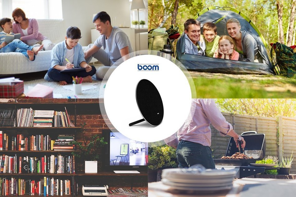 SHELFBOOM Wireless Speaker System with Rechargeable Battery & Built in Microphone Stereo Bluetooth