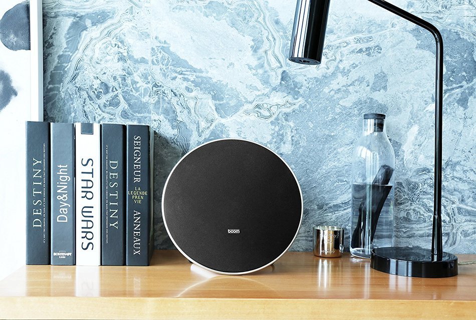 SHELFBOOM Wireless Speaker System with Rechargeable Battery & Built in Microphone Stereo Bluetooth N8