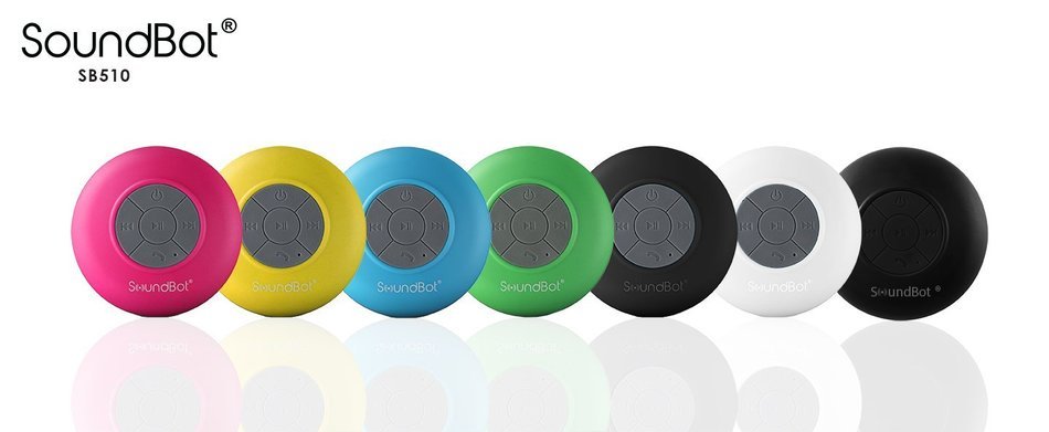 SoundBot&reg; SB510 HD Water Resistant Bluetooth Wireless Shower Speaker, Hands-Free Portable Speakerphone w/ 6Hrs... N8