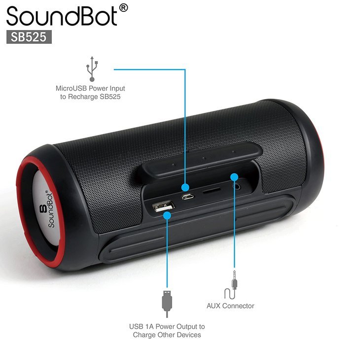 SoundBot SB525 Bluetooth 4.0 Wireless Speaker for 15 hrs Music Streaming&Hands-Free Calling,7W+7W Driver Speakerphone... N5
