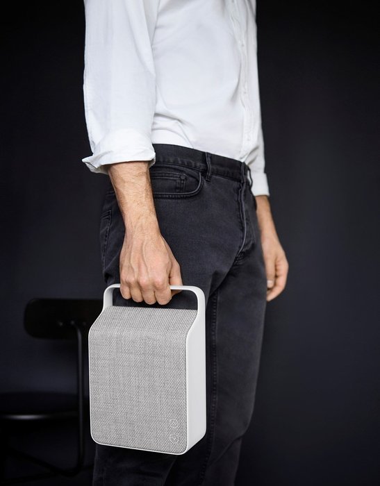 Vifa Oslo Compact Rechargeable Hi-Resolution Bluetooth Portable Speaker- Anthracite Grey N17