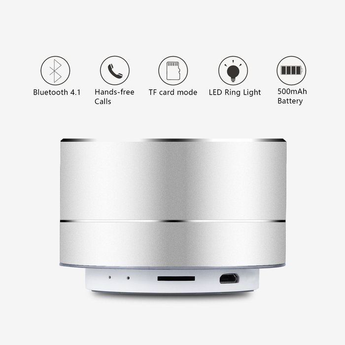 Kunodi A2 Extremely Light Bluetooth 4.1 Portable Powerful Wireless Outdoor/ Sport / Car Speakers with Hands-free... N2