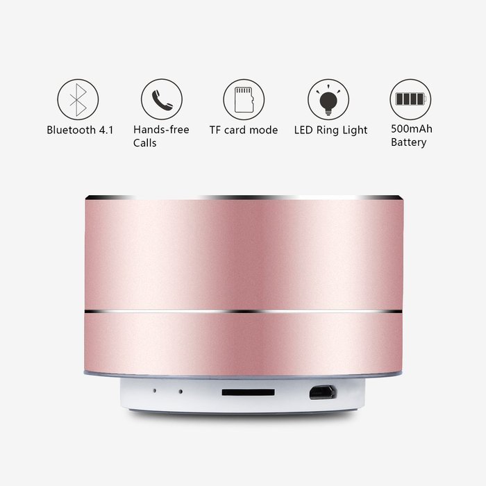 Kunodi A2 Extremely Light Bluetooth 4.1 Portable Powerful Wireless Outdoor/ Sport / Car Speakers with Hands-free... N17