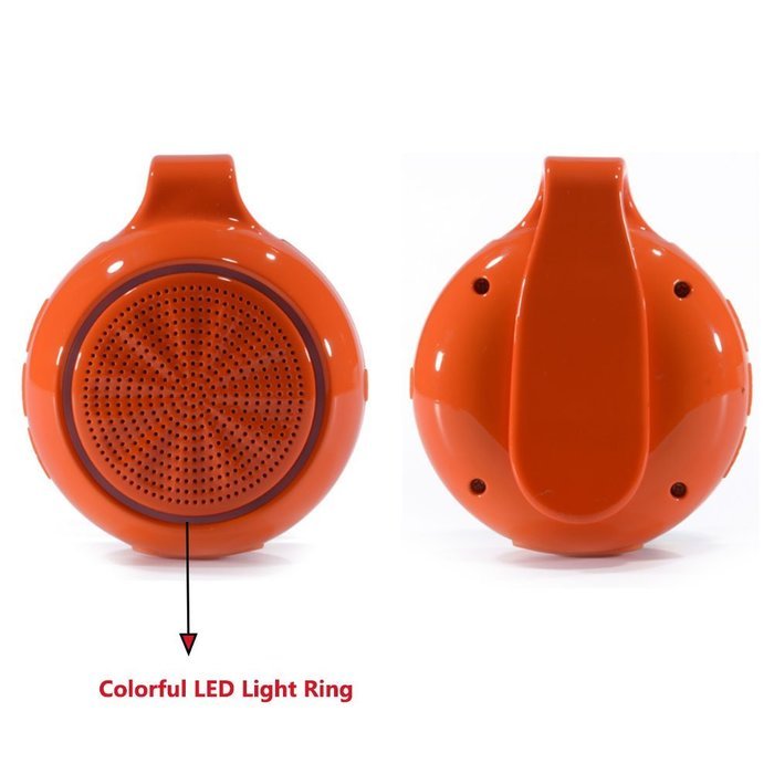 LarKoo Sport Bluetooth Speaker, Portable Wireless Audio speakers MP3 Player with Colorful LED Light Ring TF Card... N14