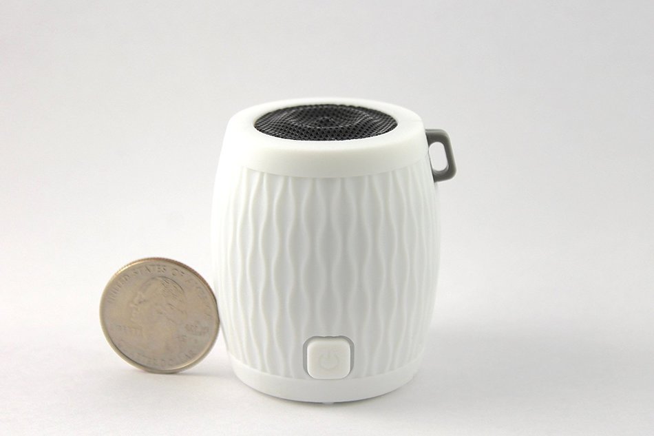 WAAV Rocker Mini Bluetooth Speaker for iOS (White), iPhone, iPod, iPad and Android devices (works with any bluetooth... N3