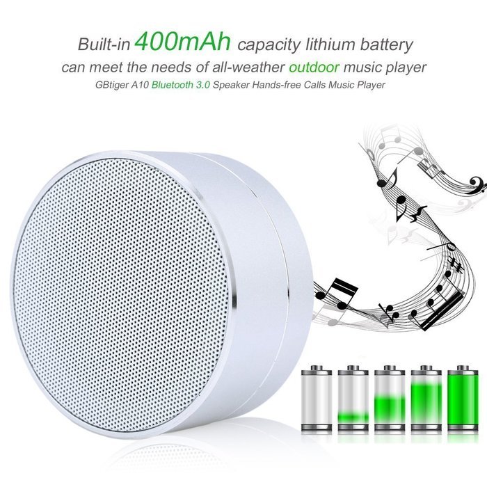 GBtiger Portable Wireless Bluetooth 3.0 Speaker Stereo SoundBox with Hands-free Microphone/ TF Card Music Playing... N11