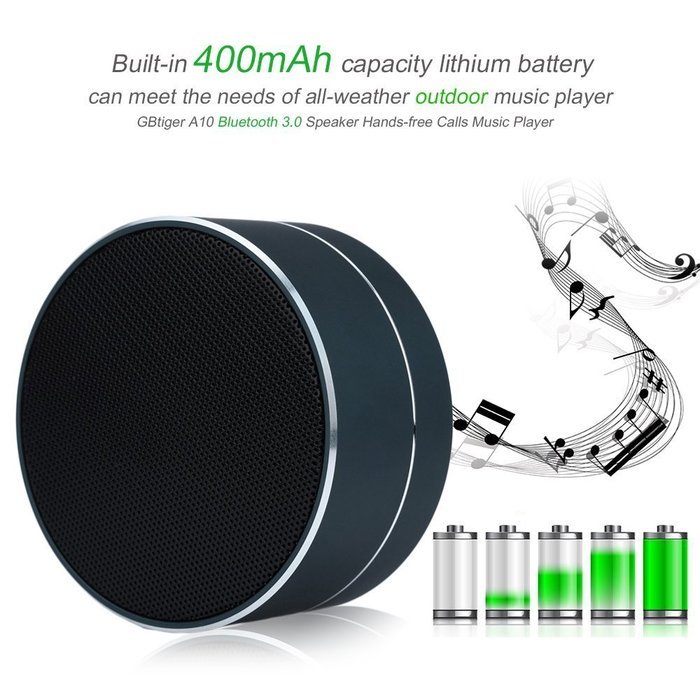 GBtiger Portable Wireless Bluetooth 3.0 Speaker Stereo SoundBox with Hands-free Microphone/ TF Card Music Playing... N17