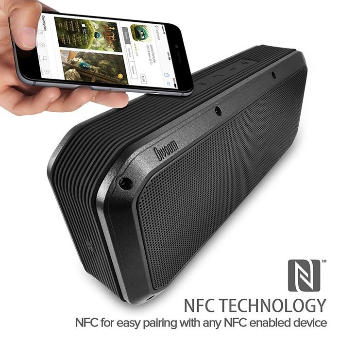 Divoom Party Portable Rugged Bluetooth Speaker ( Black) N5