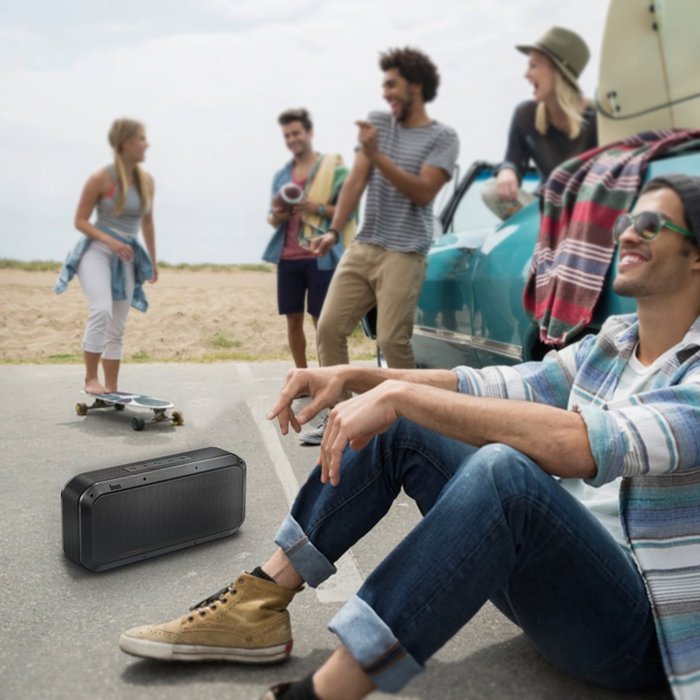 Divoom Party Portable Rugged Bluetooth Speaker ( Black) N6