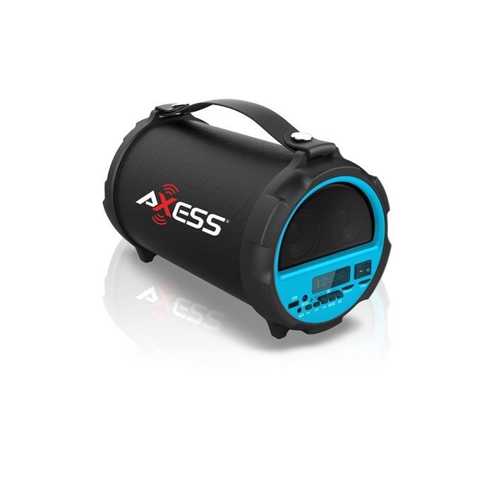 AXESS 2.1 HIFI Bluetooth Speaker with 4" Subwoofer & Vibrating Disk (Red) N3