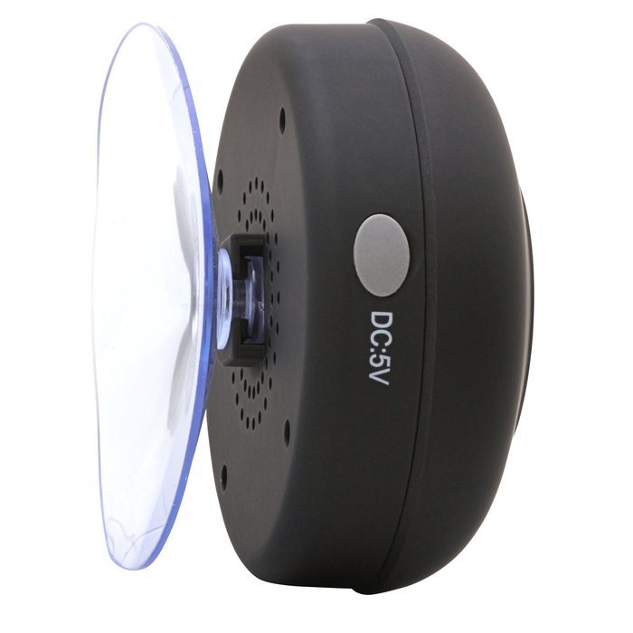 Aduro AquaSound WSP20 "" Waterproof Shower Bluetooth Portable Speaker (Black) N3