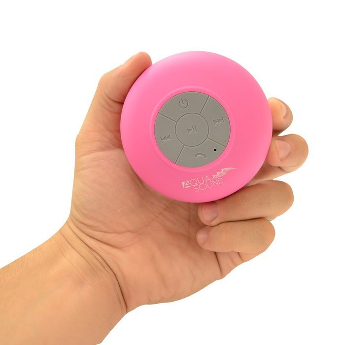 Aduro AquaSound WSP20 "" Waterproof Shower Bluetooth Portable Speaker (Black) N5