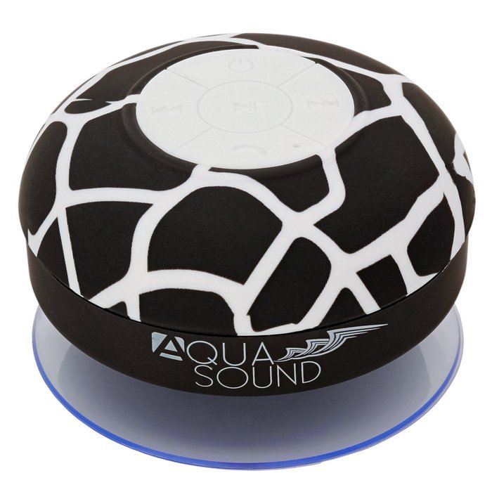 Aduro AquaSound WSP20 "" Waterproof Shower Bluetooth Portable Speaker (Black) N7
