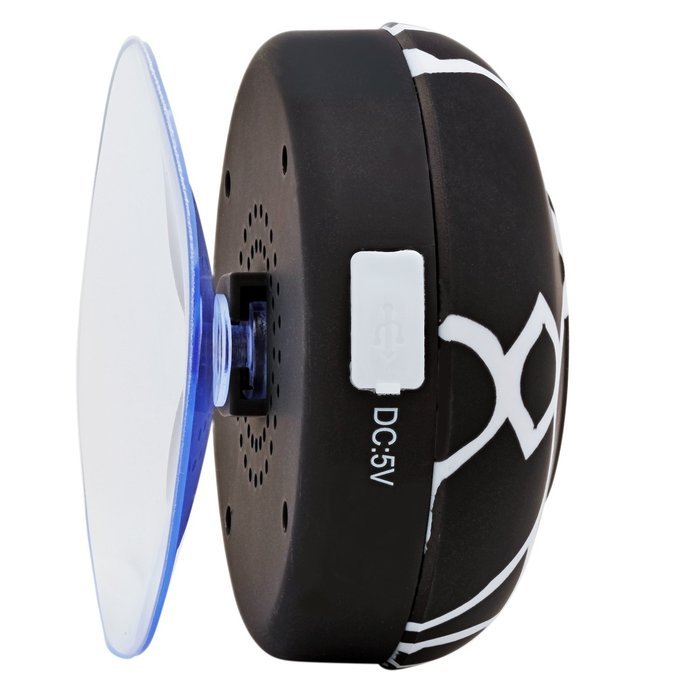 Aduro AquaSound WSP20 "" Waterproof Shower Bluetooth Portable Speaker (Black) N8
