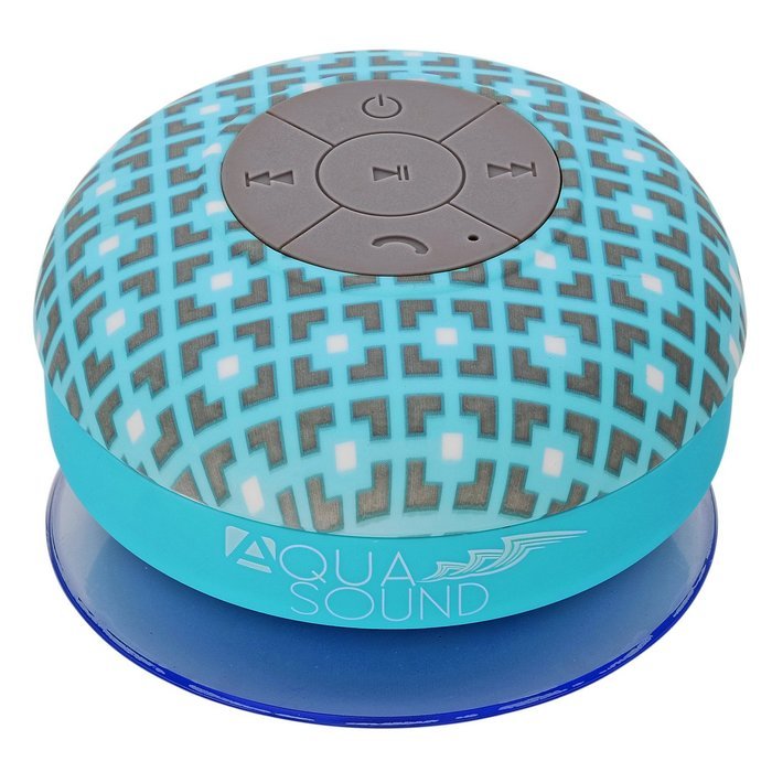 Aduro AquaSound WSP20 "" Waterproof Shower Bluetooth Portable Speaker (Black) N16