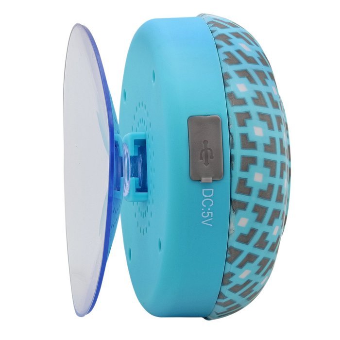 Aduro AquaSound WSP20 "" Waterproof Shower Bluetooth Portable Speaker (Black) N17