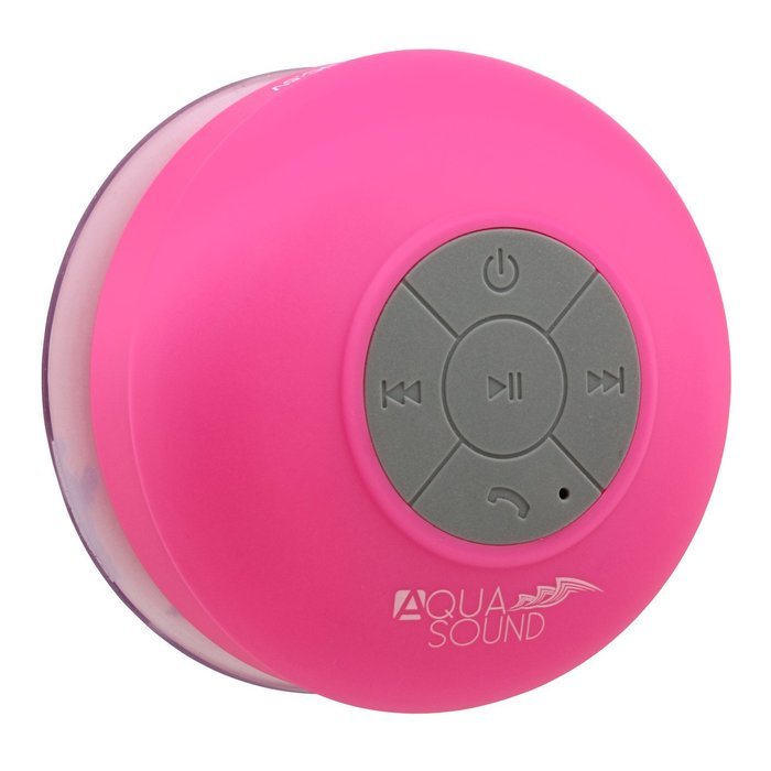 Aduro AquaSound WSP20 "" Waterproof Shower Bluetooth Portable Speaker (Black) N18