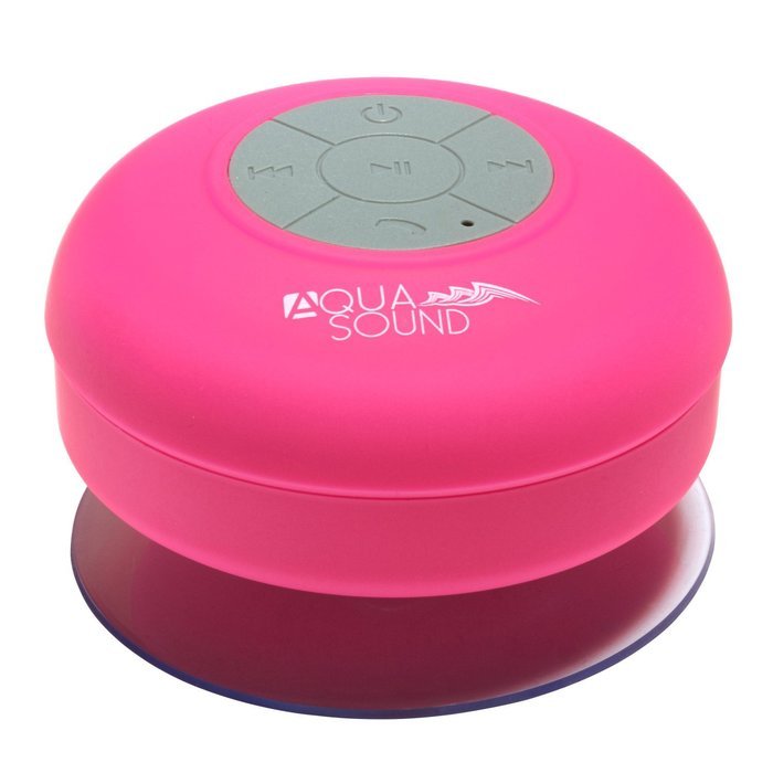 Aduro AquaSound WSP20 "" Waterproof Shower Bluetooth Portable Speaker (Black) N19