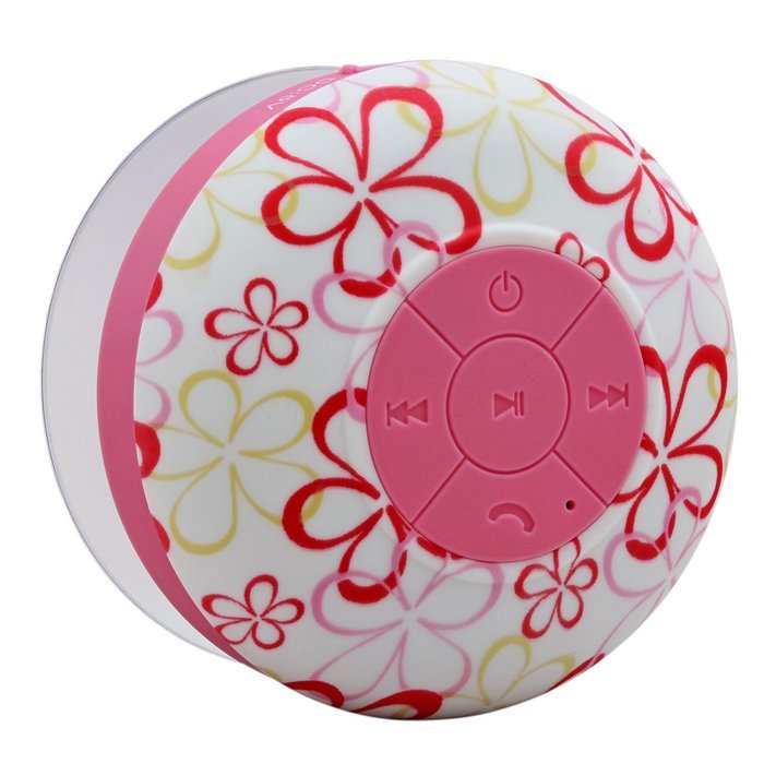 Aduro AquaSound WSP20 "" Waterproof Shower Bluetooth Portable Speaker (Black) N27