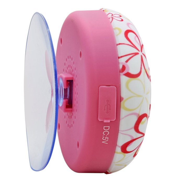Aduro AquaSound WSP20 "" Waterproof Shower Bluetooth Portable Speaker (Black) N29